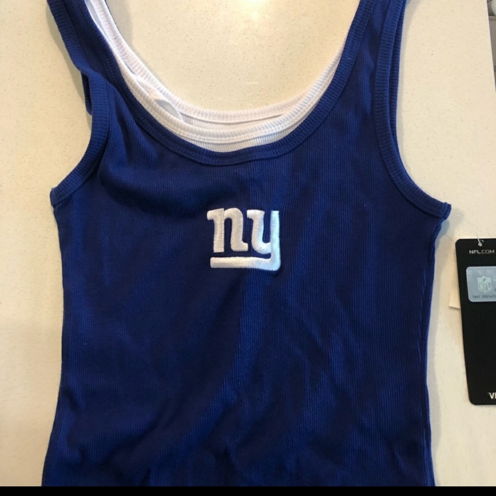 New York Giants woman tank top! G-men blue & white